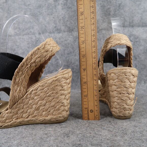 Sondra Roberts Shoes Women 39 Sandal Fashion Espadrille Wedge Platform Slingback - Picture 6 of 15
